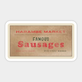 Famous Sausages - Harambe Market Sticker